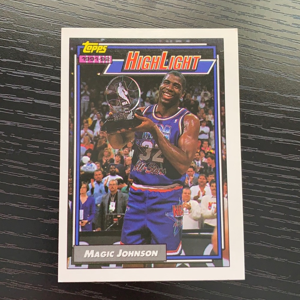 Topps Magic Johnson Card - Picture 1 of 2